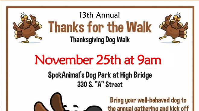 13th Annual "Thanks for the Walk" Thanksgiving Day Dog Walk