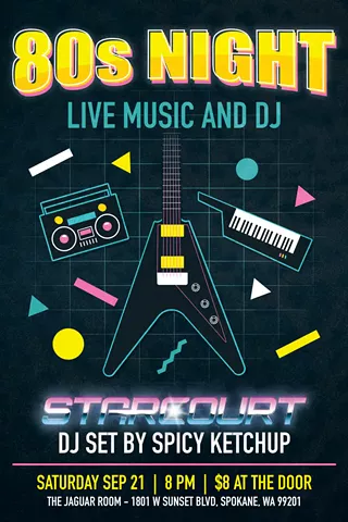 Image: '80s Night: Starcourt, DJ Spicy Ketchup