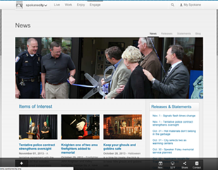 A look at the city's new website