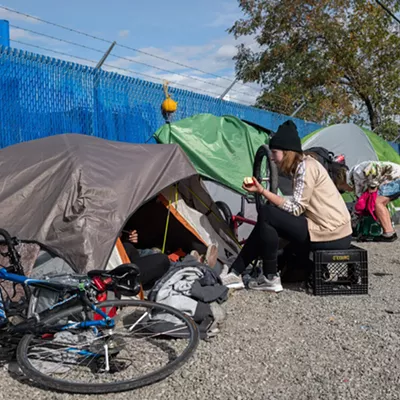 Image: A state court upholds Spokane's voter-approved camping ban. Plus, Liberty Lake edges toward more book banning; and a bikeway Christmas miracle.