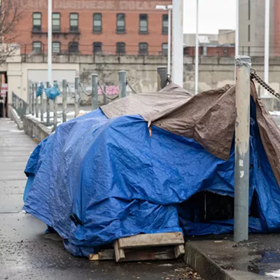 Image: A sweeping homeless camping ban that passed by 75% of voters in November isn't being enforced &mdash; city leaders say it poses too big of a legal risk