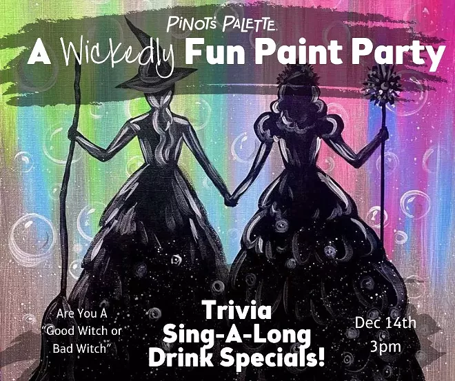 A Wickedly Fun Paint Party at Pinot's Palette!