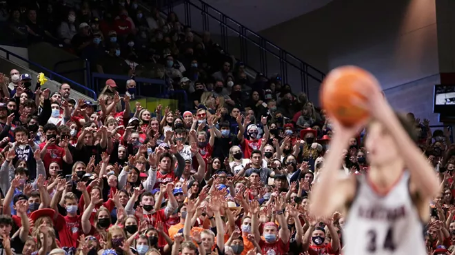 Image: A Zag returning to Spokane after &#10;Gonzaga's blueblood ascent