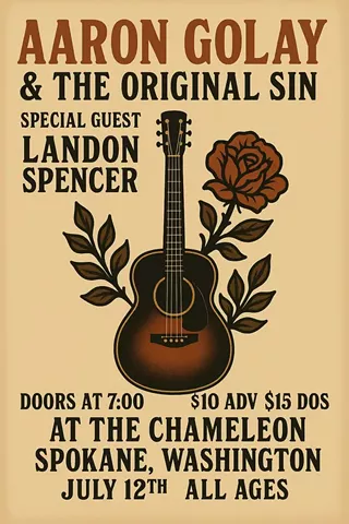 Image: Aaron Golay & The Original Sin, Landon Spencer