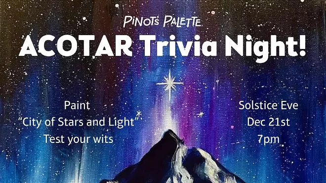Image: ACOTAR Paint & Sip & Trivia Night