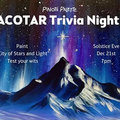 Image: ACOTAR Paint & Sip & Trivia Night