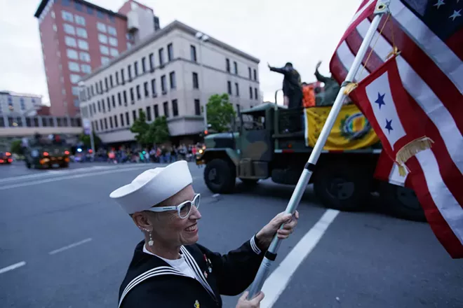 PHOTOS: Spokane Lilac Festival Armed Forces Torchlight Parade