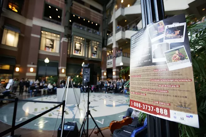 Photos: A candlelight vigil for Human Trafficking Awareness Day