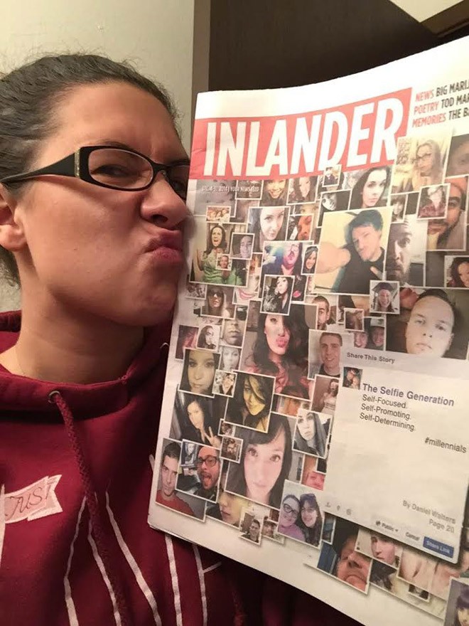 And we have a winner in our "Selfie with our Selfie Cover" contest ...