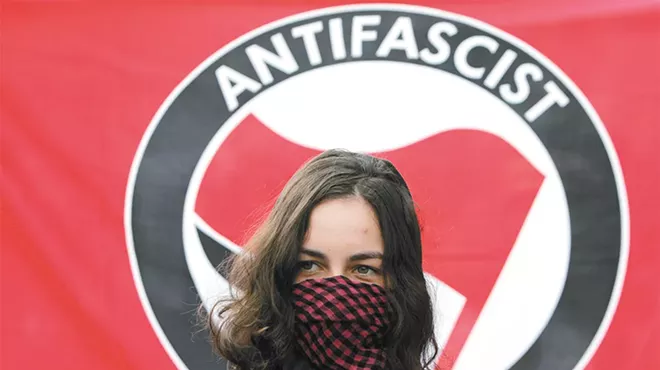 Image: Antifa is anonymous, militant and ill-defined &mdash; but there's still little evidence they're to blame for riots in Spokane