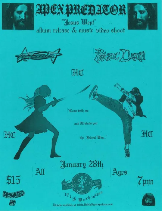 Image: Apex Predator: 'Jesus Wept' Album Release Show with Room 13, Psychic Death