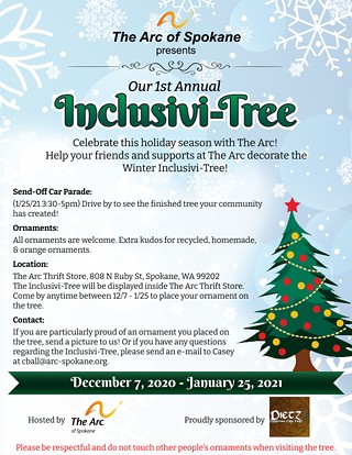 Arc of Spokane's Winter Inclusivi-Tree!