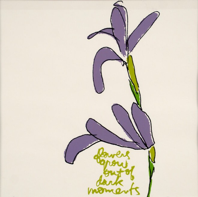 Corita Kent, Flowers for Mary Lavender