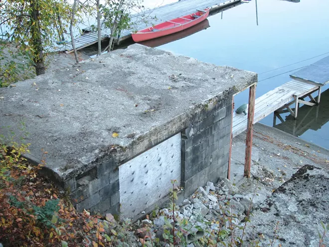 Image: Before & After: Diamond Lake Boat Shed