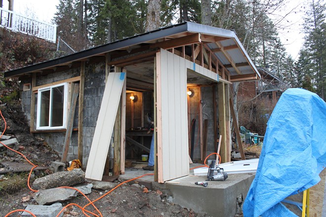 Image: Before & After: Diamond Lake Boat Shed