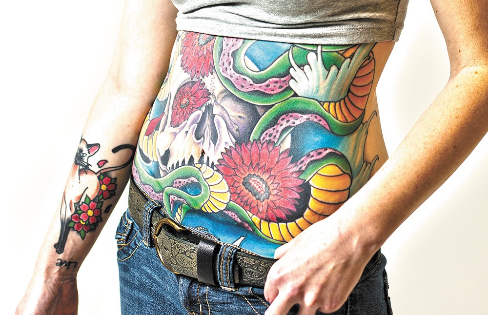 Beautiful sternumstomach piece by  Ink  Honey Tattoos  Facebook