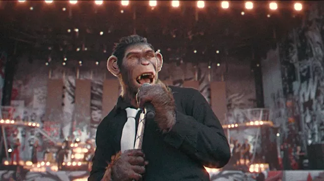 Image: Better Man transforms Robbie Williams into a CGI chimp, but follows the same old musical biopic motions