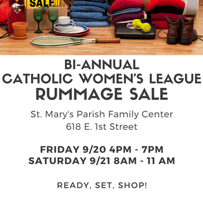 Image: Bi-Annual Catholic Women's League Rummage Sale