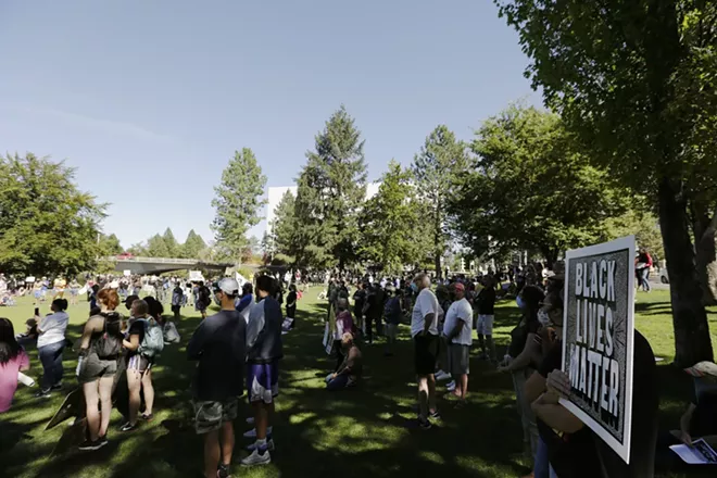 Image: Black Lives Matter Protest Spokane August 30