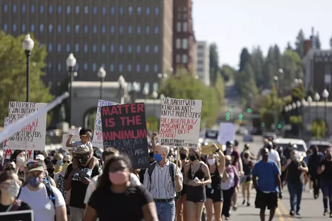 Image: Black Lives Matter Protest Spokane August 30