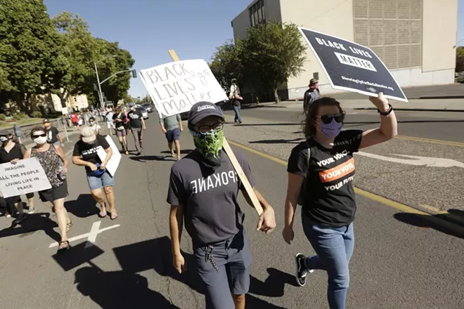 Image: Black Lives Matter Protest Spokane August 30