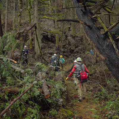 Image: Blanket cuts to already allocated funding is keeping local groups and volunteers from clearing the trails of the Pacific Northwest for public use