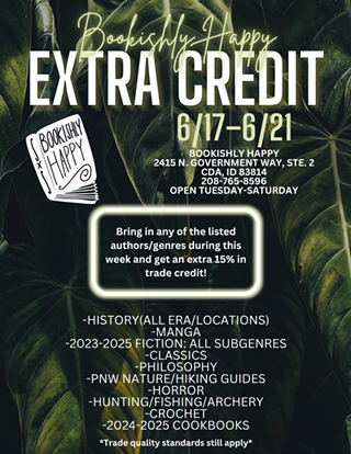 Image: Bookishly Happy- Extra Credit Special!