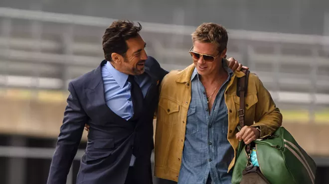 Image: Brad Pitt lends his charm to feature-length car-racing commercial F1