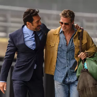 Image: Brad Pitt lends his charm to feature-length car-racing commercial F1