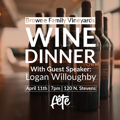 Image: Browne Family Wine Dinner