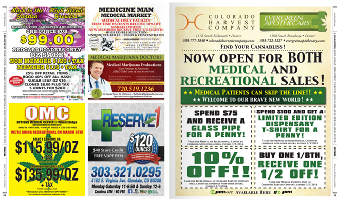 Can pot businesses advertise in newspapers?