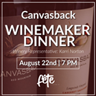 Image: Canvasback Wine Dinner