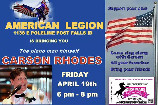 Carson Rhodes at the American Legion