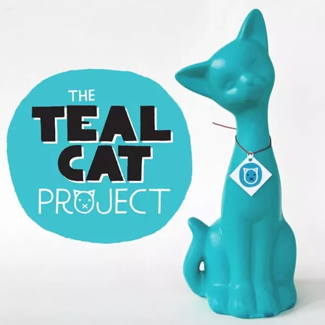 CAT FRIDAY: The Teal Cat Project is kitty cause you should know about