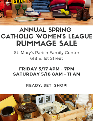 Image: Catholic Women's League Spring Rummage Sale