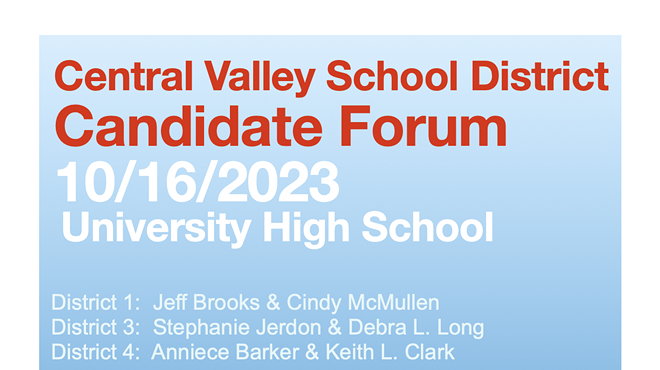 Central Valley School Board Candidate Forum