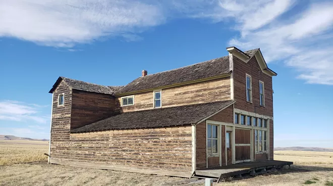 Image: Cloverland, Wash: The only original building left in this briefly booming orchard town in Asotin County is its well-preserved garage