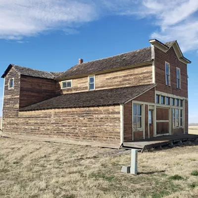 Image: Cloverland, Wash: The only original building left in this briefly booming orchard town in Asotin County is its well-preserved garage