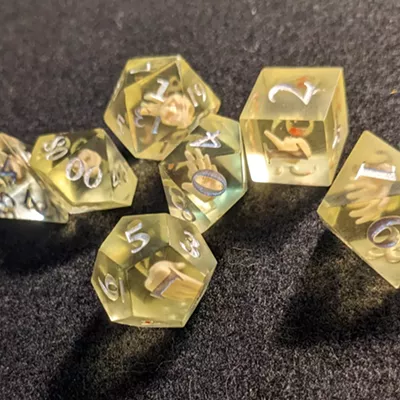 Image: Customize your Dungeons & Dragons gameplay with fancy dice by two Spokane artists