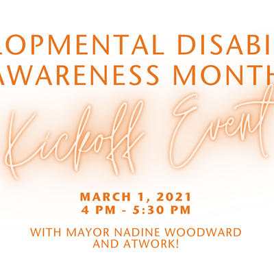 Developmental Disabilities Awareness Month Kickoff