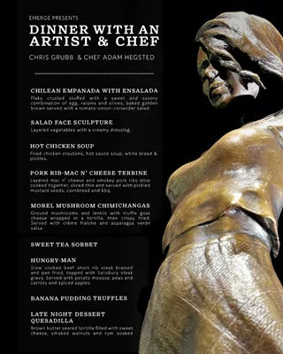 Dinner with an Artist & Chef: Chris Grubb & Adam Hegsted