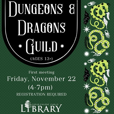 Image: Dungeons & Dragons Guild (Ages 13+)