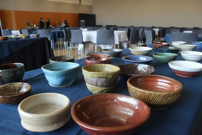 Ceramic bowls made by Spokane's Potter's Guild for last year's Empty Bowls event.