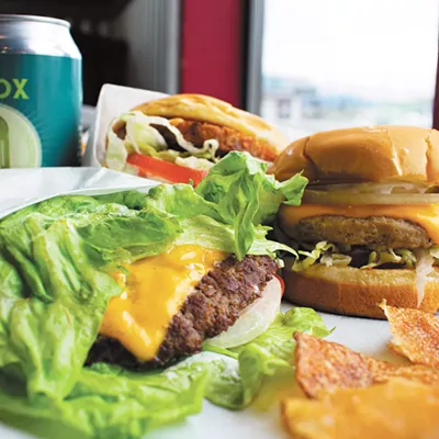 Image: Enjoy a fresh, high-quality burger and handcut french fries or homemade kettle chips at Roger's Burgers