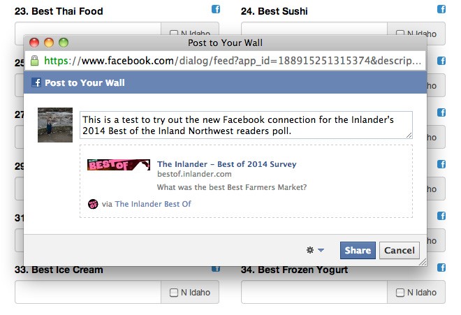 Facebook sharing and other new Best Of features