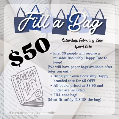 Image: Fill-A-Bag $50 gets you a bag to fill with books!