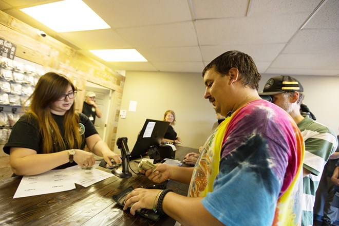 Scenes from the first day of legal recreational marijuana in Spokane