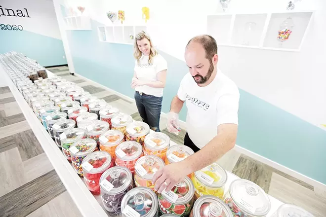 Fluffy's owners Rachel and Taylor Gano.