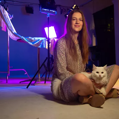 Image: From abandoned in a barn to Inlander Cover Pet 2023, meet the fluffy white kitty who stole voters' hearts