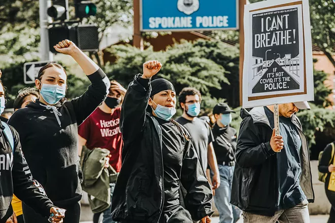 Image: George Floyd Protest in Spokane on May 31 and June 1